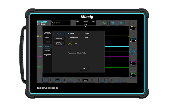 Micsig ATO3002 300MHz 2-Ch Standard Automotive Tablet Oscilloscope