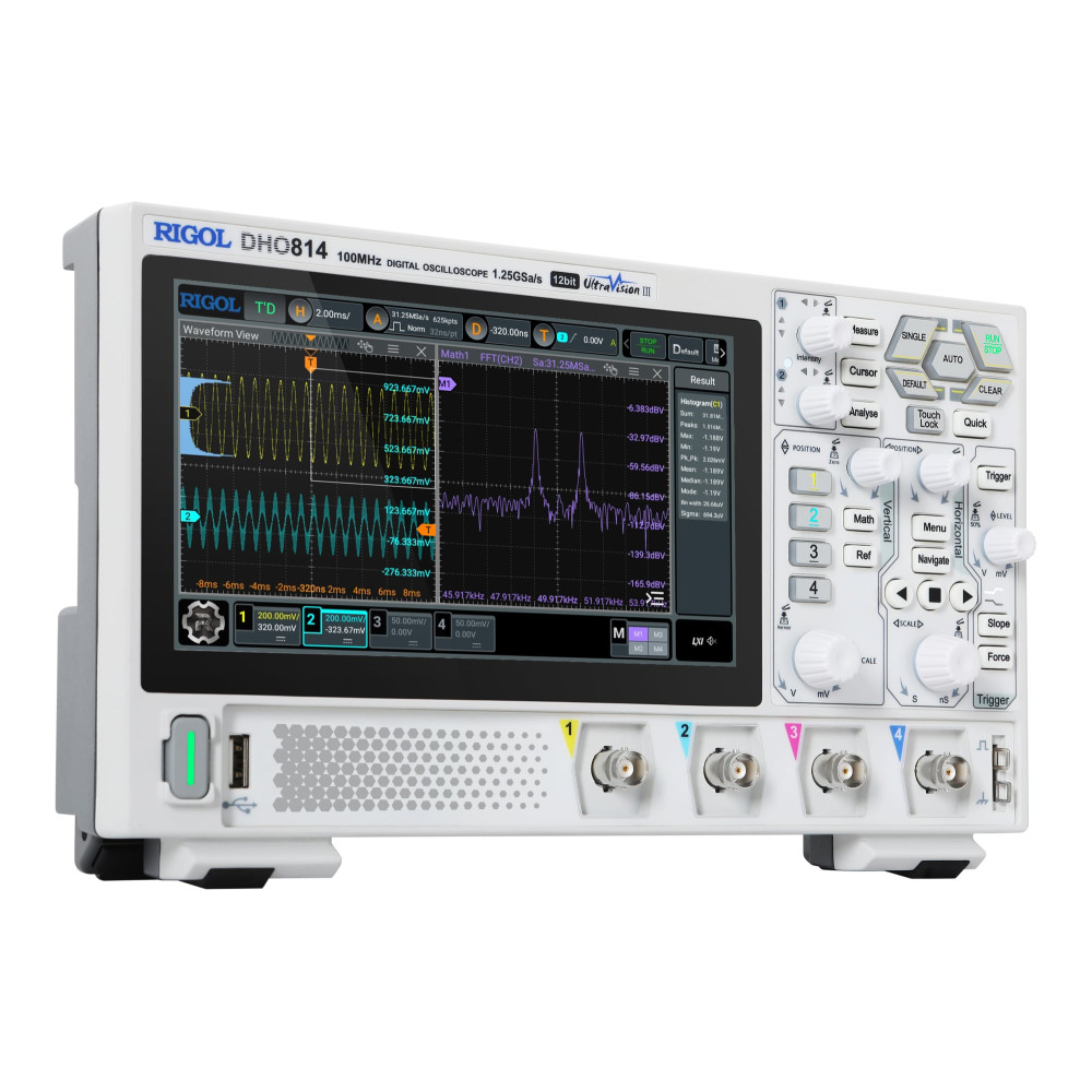 Rigol DHO812 12bit DSO 100MHz, 2ch.