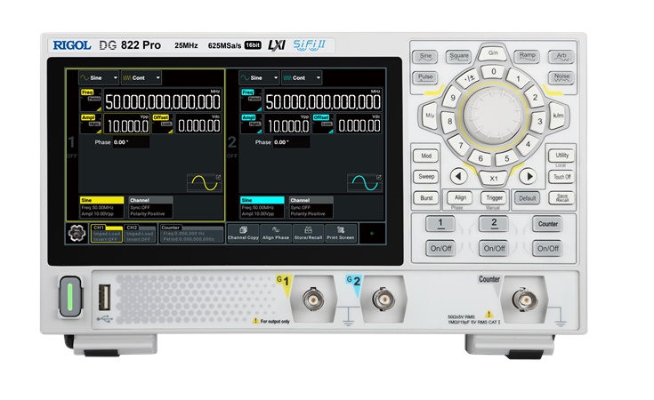 Rigol DG822 Pro – Function / Arbitrary Waveform Generator